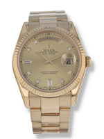 40016: Rolex Day-Date 36, Ref. 118238, Circa 2000, Rolex Box and 2022 Service Paperwork