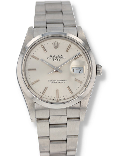 40017: Rolex Date 34mm, Ref. 15000, Circa 1988