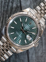 40020: Rolex Datejust 41, Ref. 126334 Green Motif Dial, 2024 Full Set