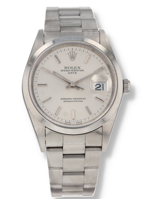 40029: Rolex Date 34mm, Ref. 15200, Circa 1999