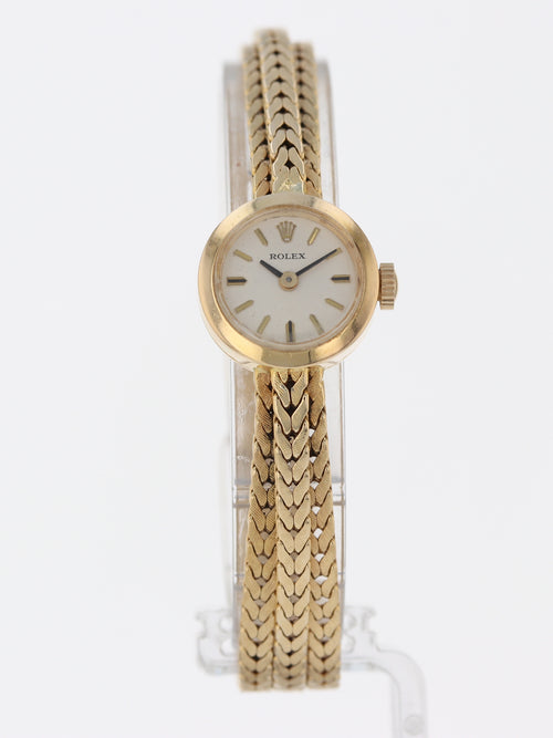 40035: Rolex 18k Yellow Gold Vintage Ladies Precision