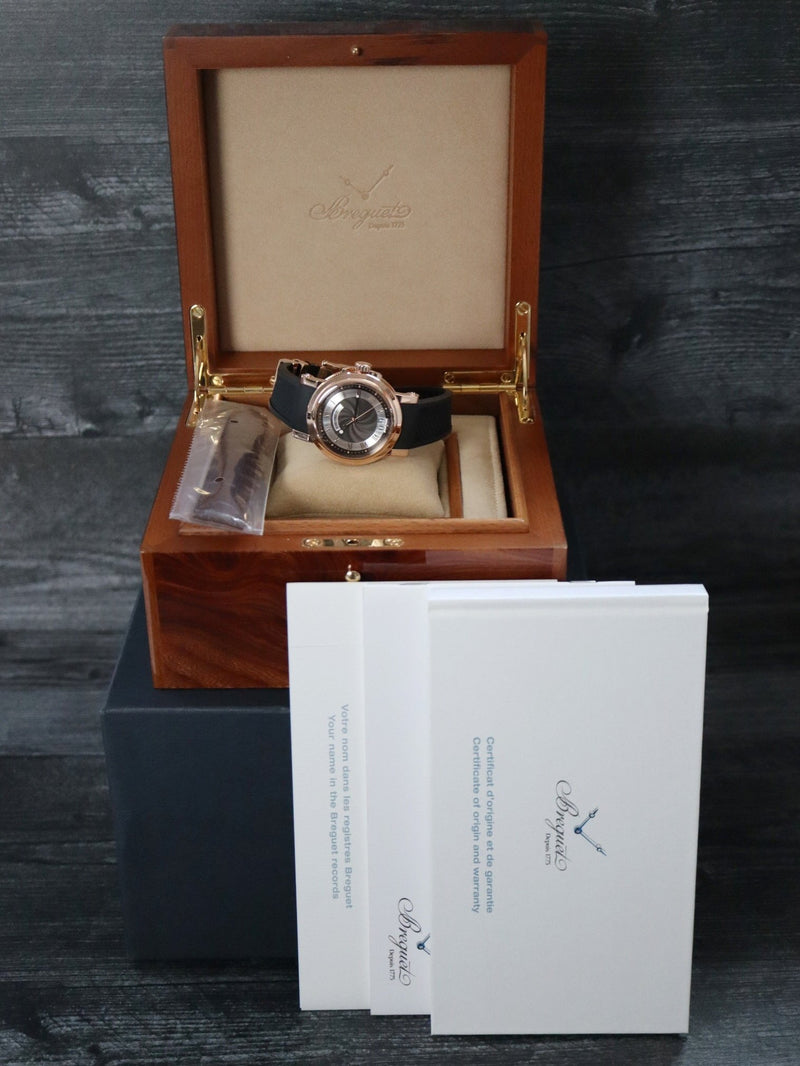 40056: Breguet 18k Rose Gold Big Date Marine, Ref. 5817BR, Box and Papers 2018