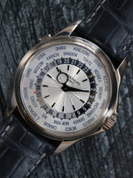 40060: Patek Philippe 18k White Gold World Time, Automatic, Ref. 5130G, Archive Papers 2007