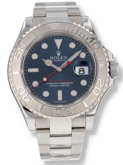 40063: Rolex Yacht-Master 40, Ref. 116622, Blue Dial