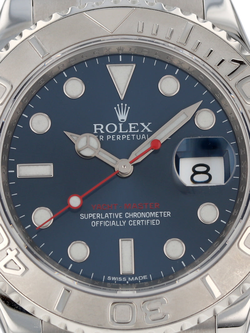 40063: Rolex Yacht-Master 40, Ref. 116622, Blue Dial