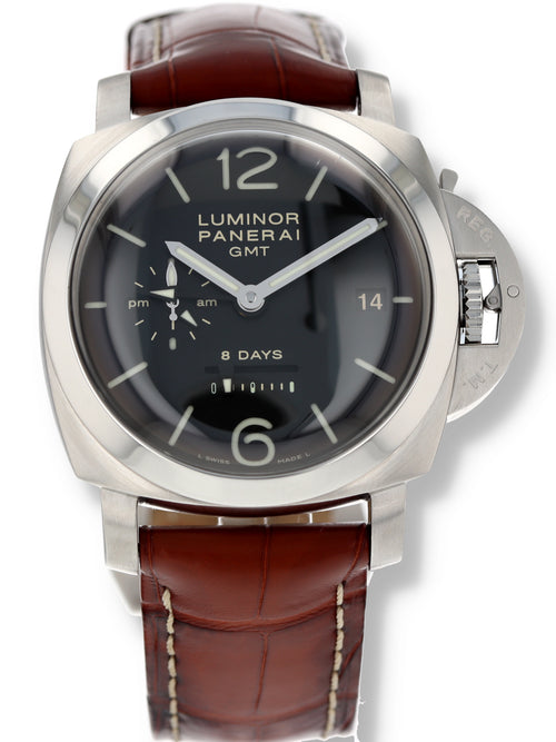 40071: Panerai Luminor 1950 8-Days GMT, PAM00233, Box and Papers 2013