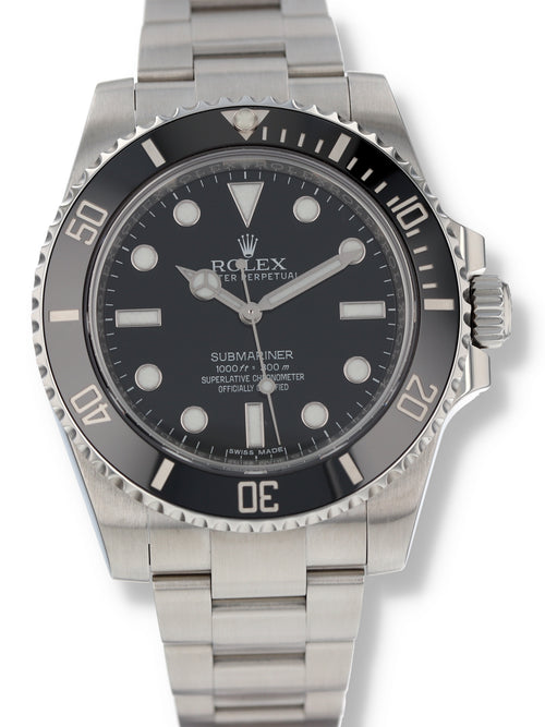 40099: Rolex Submariner 40 "No Date", Ref. 114060, Box and 2018 Card