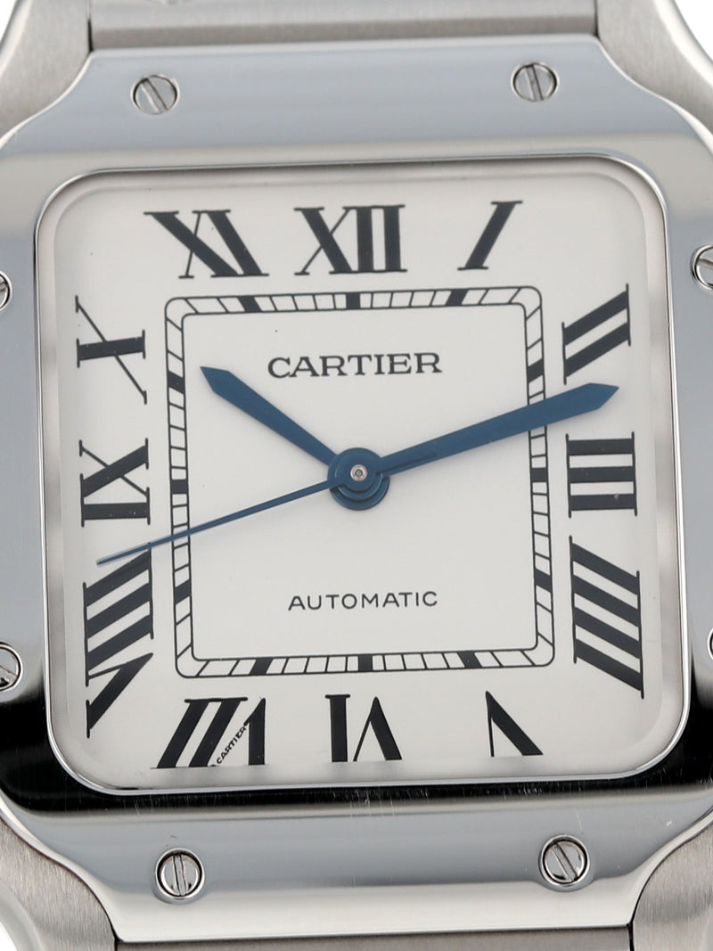 40100: Cartier Medium Santos, WSSA0029, Box and 2022 Card