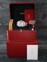 40100: Cartier Medium Santos, WSSA0029, Box and 2022 Card