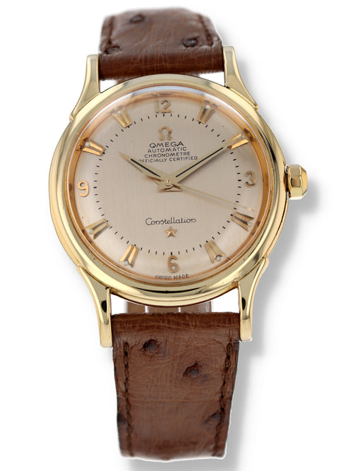 (RESERVED) 40129: Omega Vintage 18k Constellation, Automatic, Circa 1960's