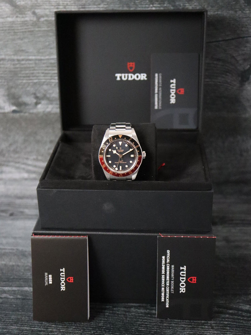 40137: Tudor Stainless Steel Black Bay 58 GMT "Coke", Ref. 7939G1, Box and 2024 Card