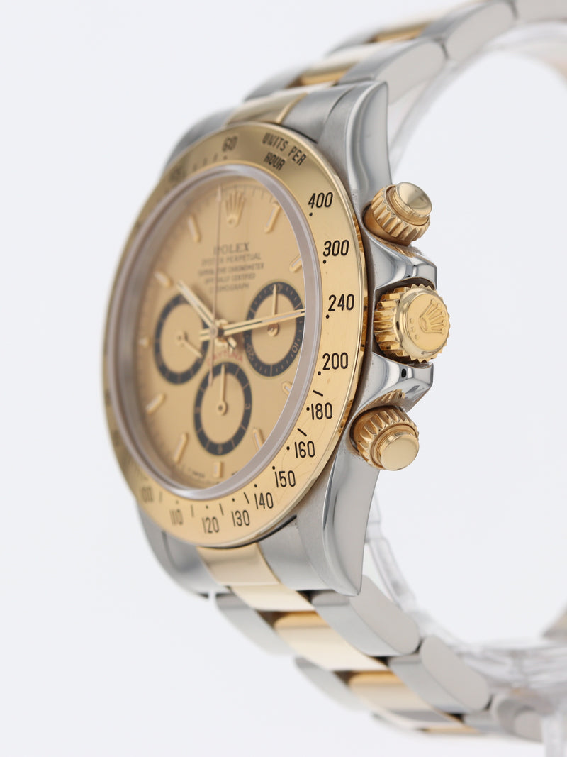 40399: Rolex "Zenith" Daytona, Ref. 16523, Box and Papers 1996, Rolex 2024 Service