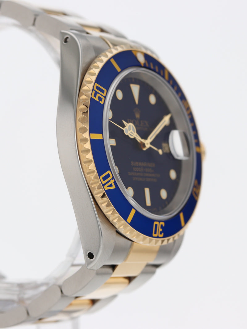 40139: Rolex Submariner 40, Ref. 16613, Circa 1997, Box and Booklets, UNPOLISHED