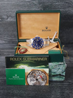 40139: Rolex Submariner 40, Ref. 16613, Circa 1997, Box and Booklets, UNPOLISHED