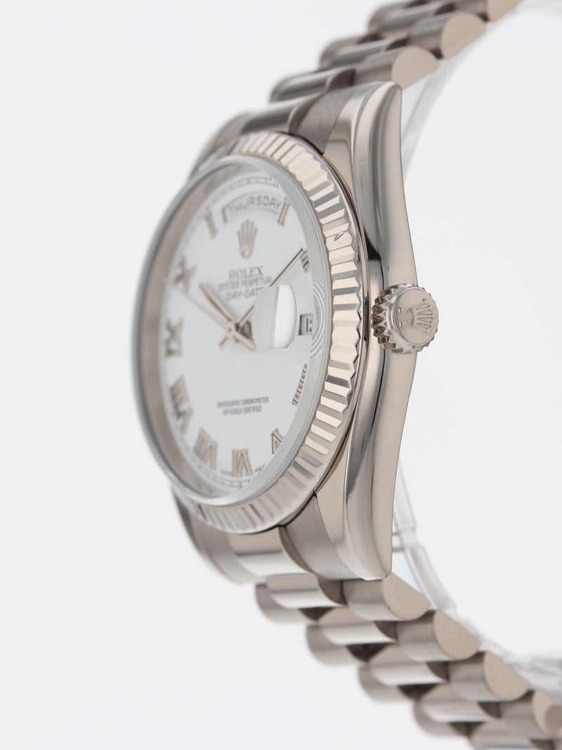 40142: Rolex 18k White Gold President, Ref. 118239, Circa 2004