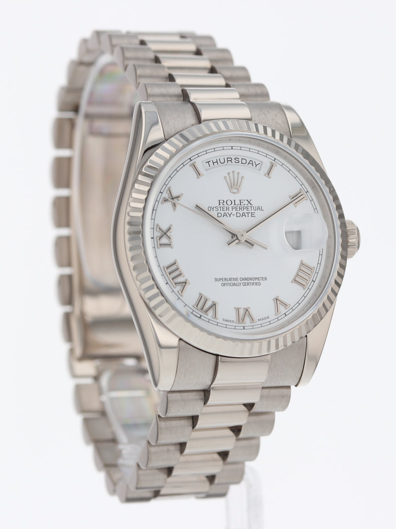 40142: Rolex 18k White Gold President, Ref. 118239, Circa 2004