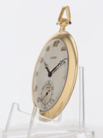 40157: Cartier 18k Yellow Gold Pocketwatch, SIze 46mm, Circa 1920's