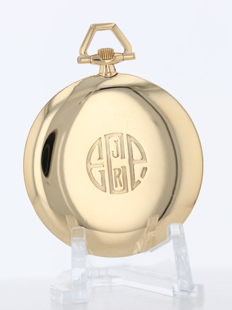 40157: Cartier 18k Yellow Gold Pocketwatch, SIze 46mm, Circa 1920's