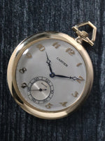 40157: Cartier 18k Yellow Gold Pocketwatch, SIze 46mm, Circa 1920's