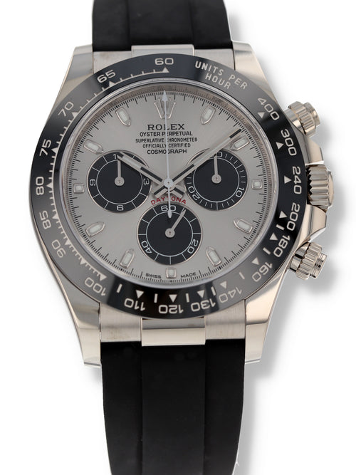 40161: Rolex 18k White Gold Daytona, Ref. 116519LN, 2022 Full Set