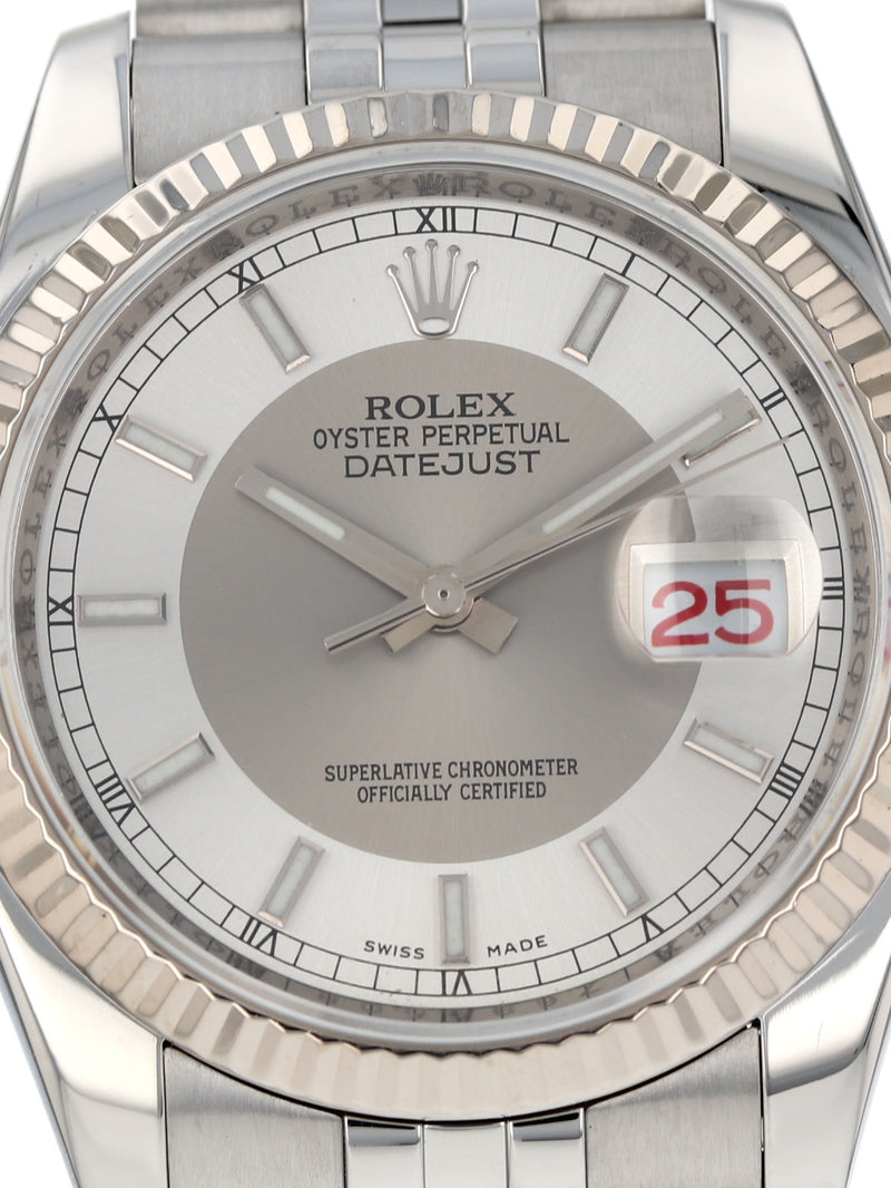 40173: Rolex Datejust 36, "Tuxedo" Dial, Ref. 116234, Circa 2006