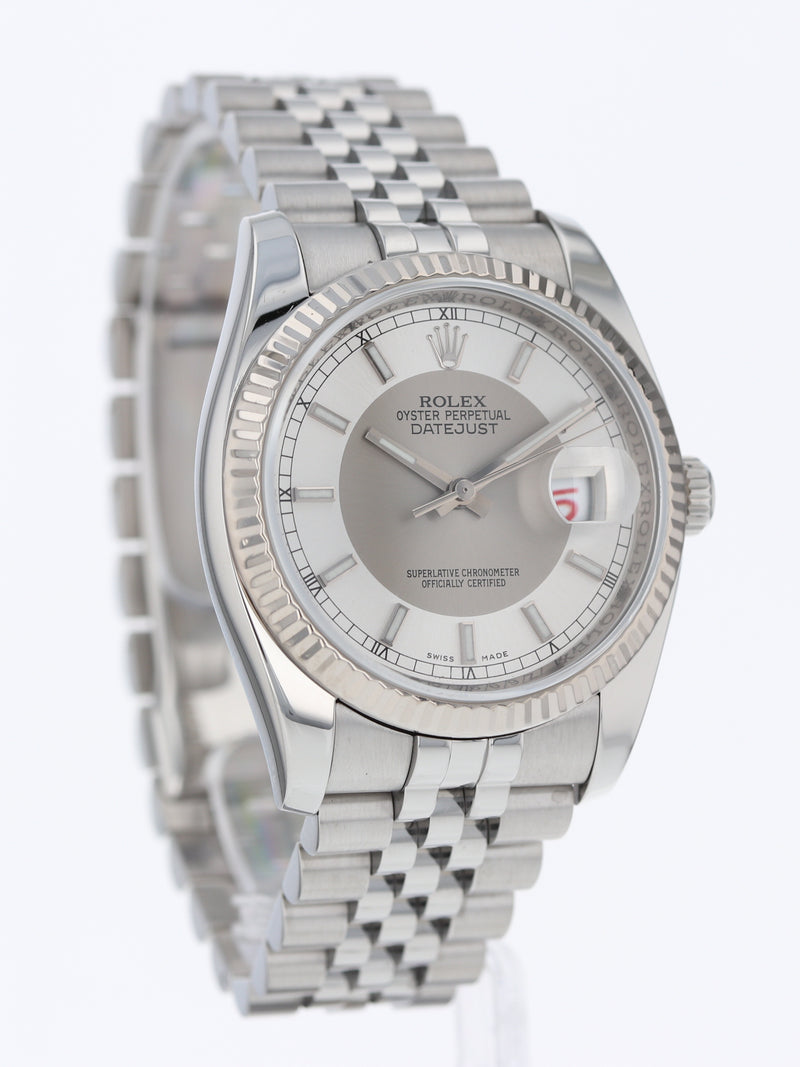 40173: Rolex Datejust 36, "Tuxedo" Dial, Ref. 116234, Circa 2006