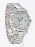 40186: Rolex Platinum President, Ref. 118206, Box and Papers 2006, 2023 FACTORY SERVICED