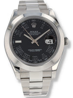 40218: Rolex Datejust II, Ref. 116300, Box and 2014 Card, 2025 Rolex Service Card