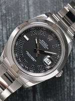 40218: Rolex Datejust II, Ref. 116300, Box and 2014 Card, 2025 Rolex Service Card