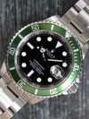 40219: Rolex Submariner "Kermit", Ref. 16610V, Box and 2010 Card, 2020 Rolex Service Card