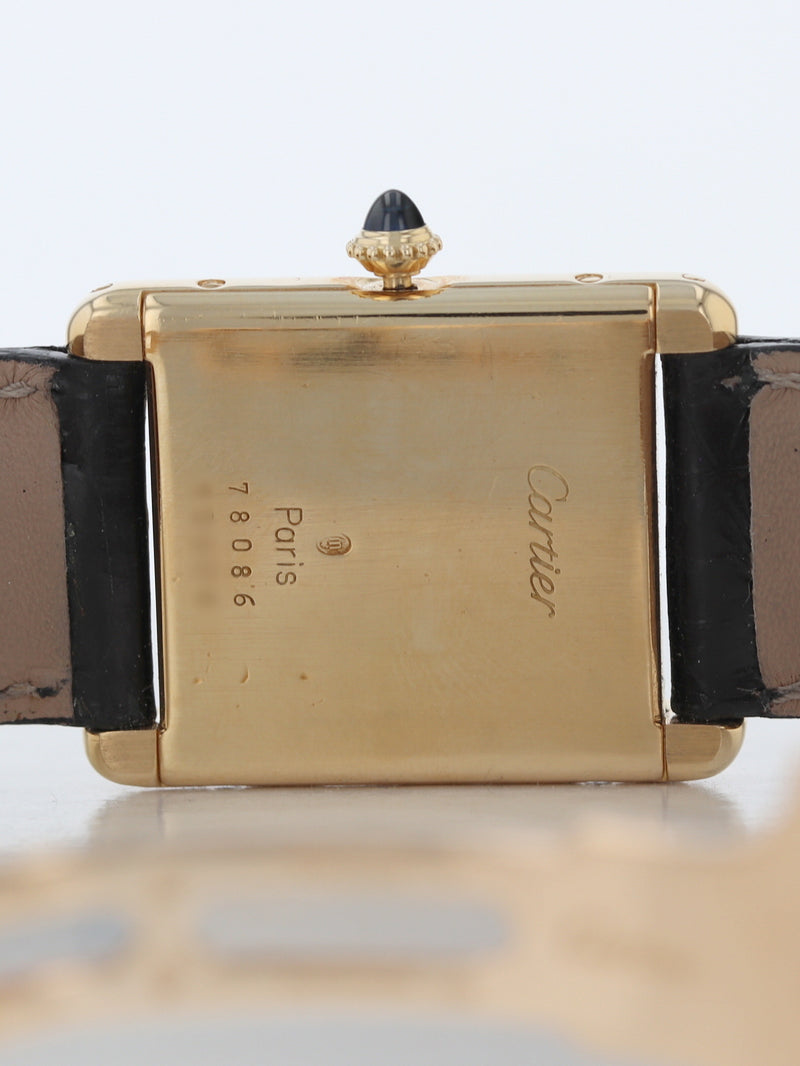 40222: Cartier Vintage Tank Louis, Ref. 78086, Rare Paris Dial