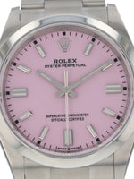 40230: Rolex Oyster Perpetual 36, Ref. 126000, "Candy Pink" Dial, 2024 Full Set UNWORN