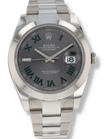 40233: Rolex Datejust 41, "Wimbledon" Dial, Ref. 126300, 2024 Full Set UNWORN