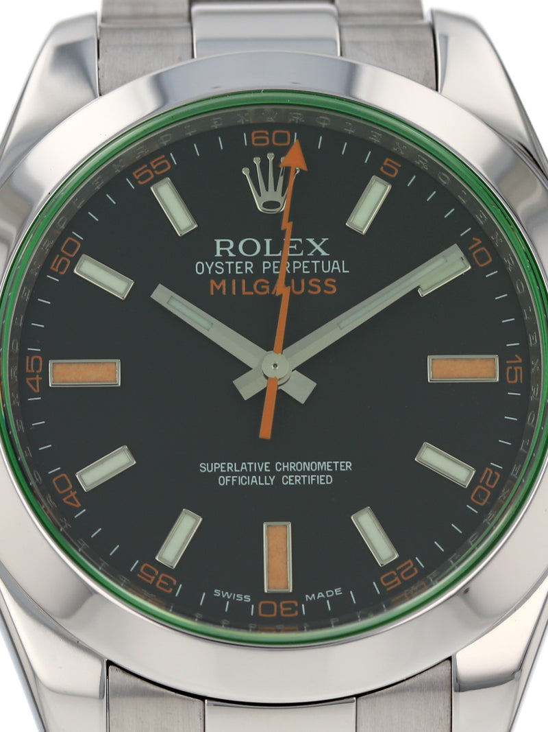 40257: Rolex Milgauss, Ref. 116400, Circa 2008. Rolex Box.