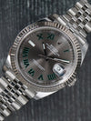 40280: Rolex Datejust 41, "Wimbledon" Dial, Ref. 126334, 2019 Full Set + 2025 Service Card