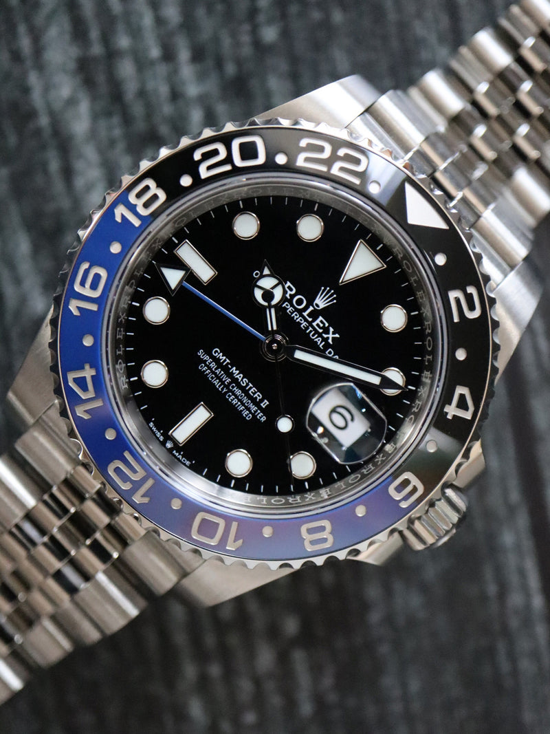 40290: Rolex GMT-Master II "Batgirl", Ref. 126710BLNR, 2024 Full Set