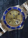 40292: Rolex 18k Yellow Gold "Serti" Submariner, Ref. 16618, Circa 1991. Rolex Box