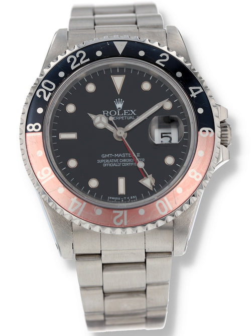 40293: Rolex GMT-Master II "Coke", Ref. 16710. Rolex papers 1995