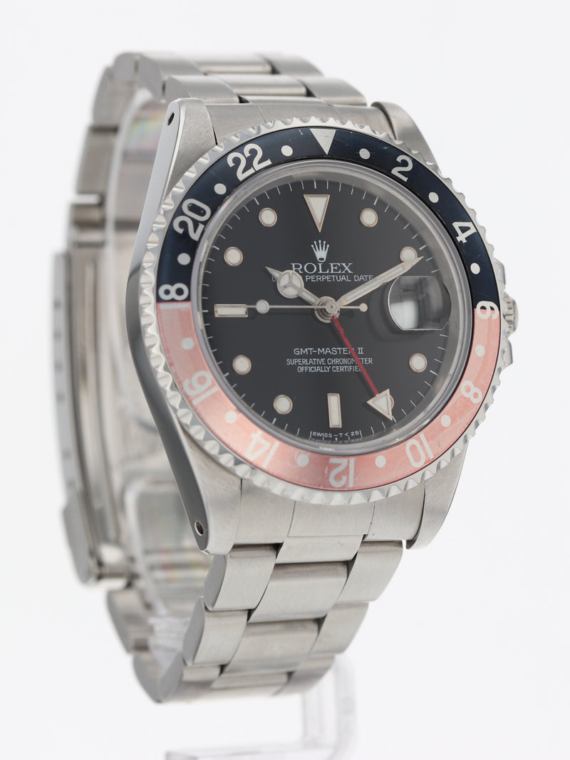 40293: Rolex GMT-Master II "Coke", Ref. 16710. Rolex papers 1995