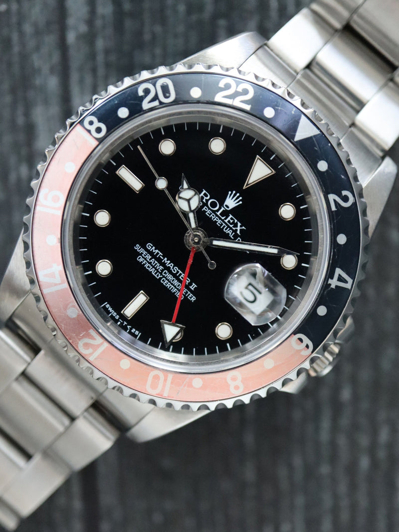 40293: Rolex GMT-Master II "Coke", Ref. 16710. Rolex papers 1995