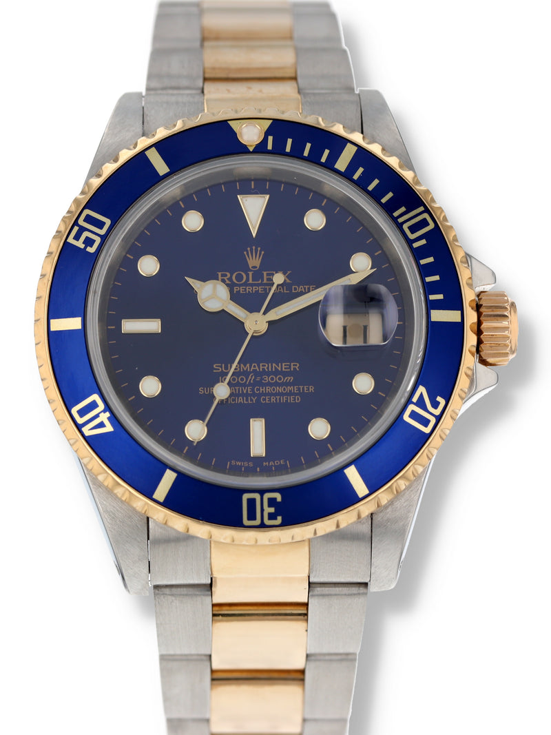 40296: Rolex Submariner 40, Ref. 16613, Box and Service Papers