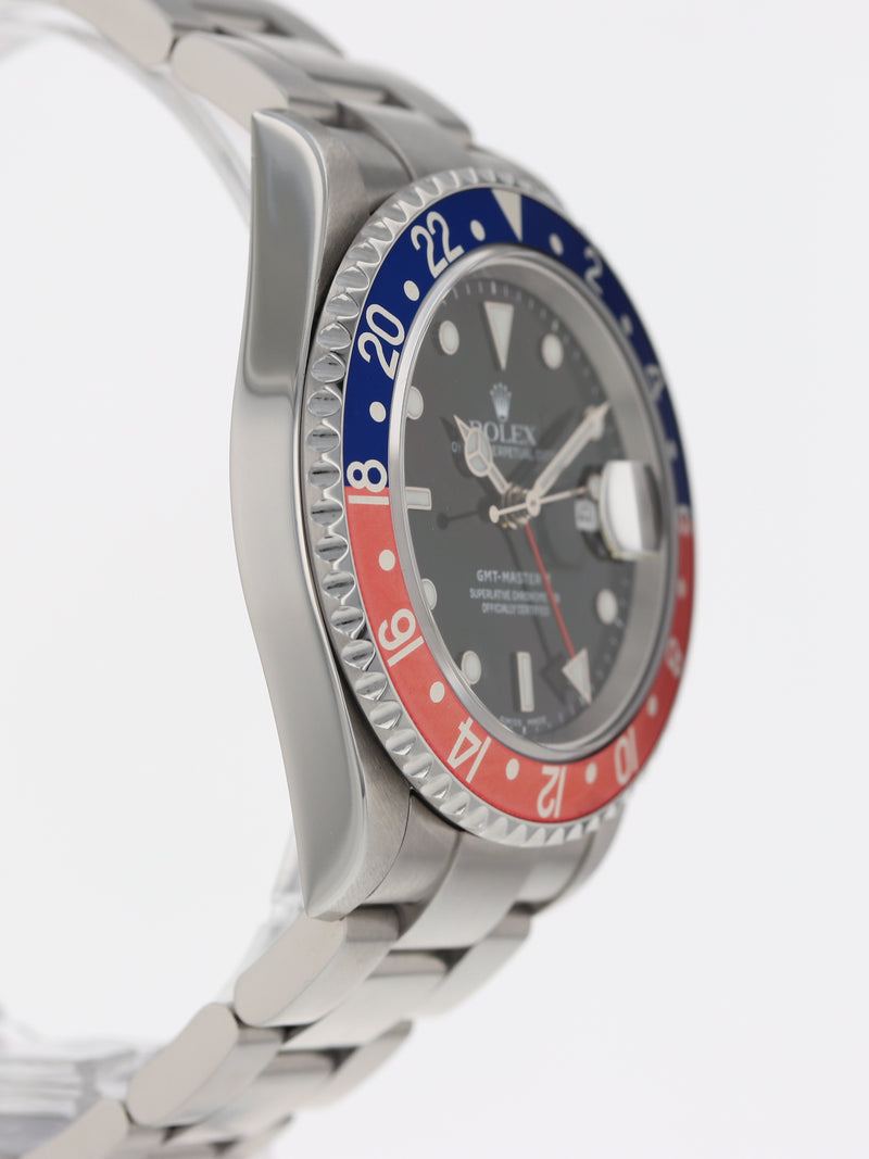 40295: Rolex GMT-Master II "Pepsi", Ref. 16710, Box and 2005 Papers