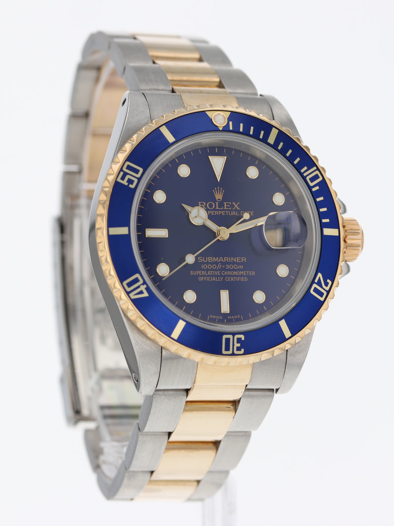 40296: Rolex Submariner 40, Ref. 16613, Box and Service Papers