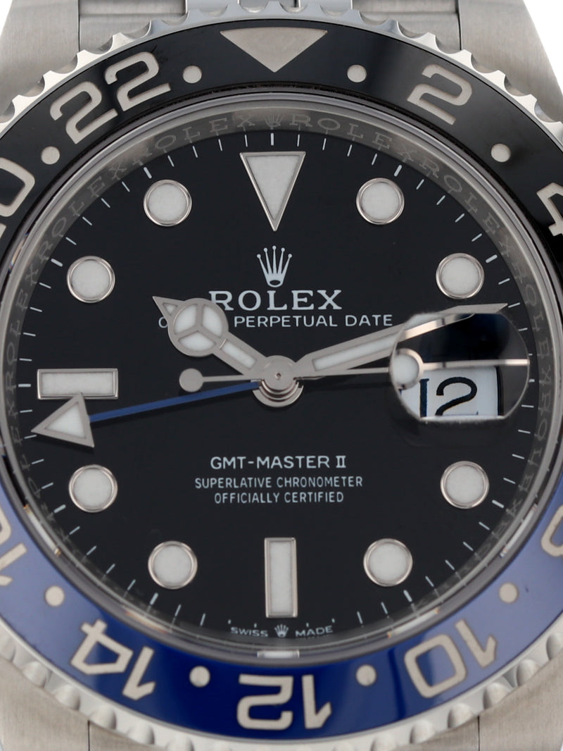 40325: Rolex GMT-Master II "Batgirl", Ref. 126710BLNR, 2023 Full Set