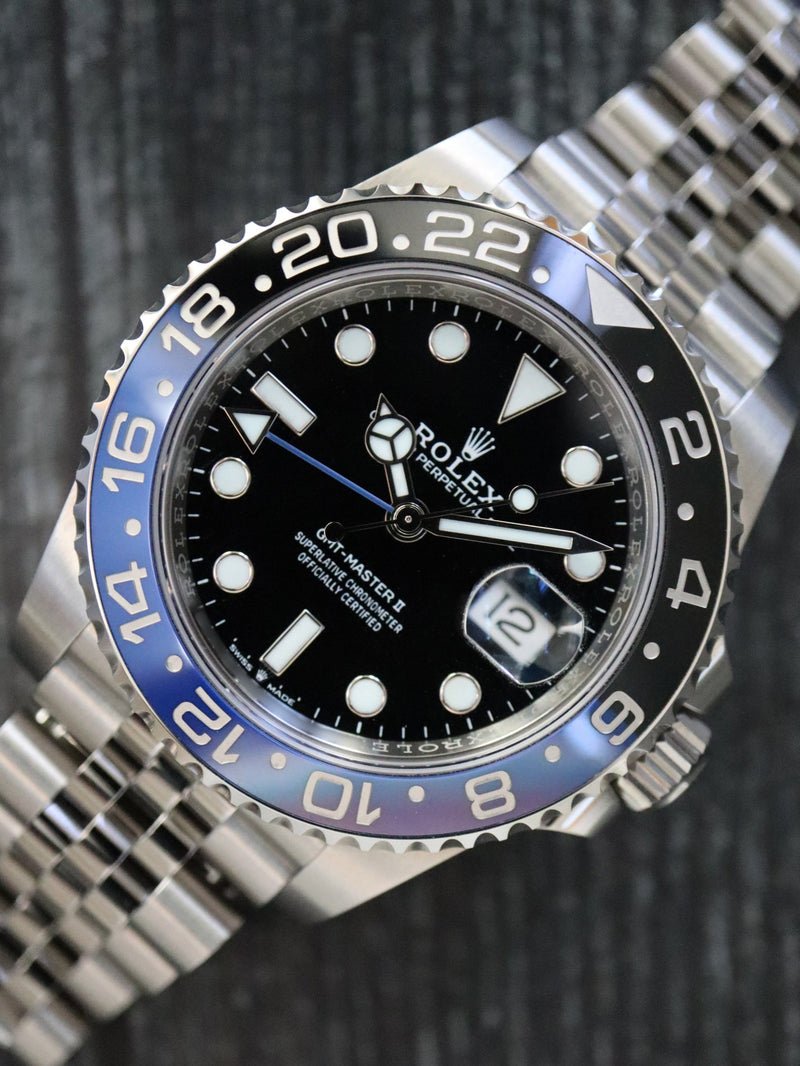 40325: Rolex GMT-Master II "Batgirl", Ref. 126710BLNR, 2023 Full Set