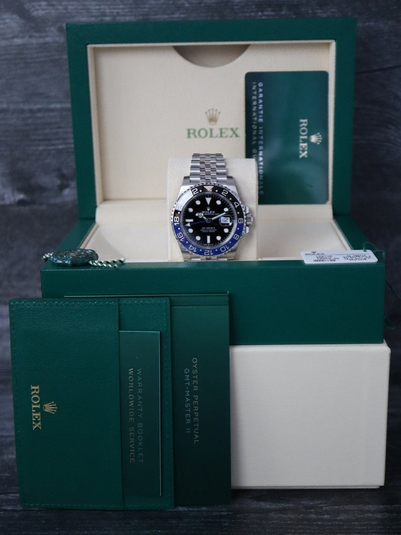 40325: Rolex GMT-Master II "Batgirl", Ref. 126710BLNR, 2023 Full Set