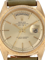 40360: Rolex Vintage President, "Bark" Bezel, Ref. 1807, Circa 1968