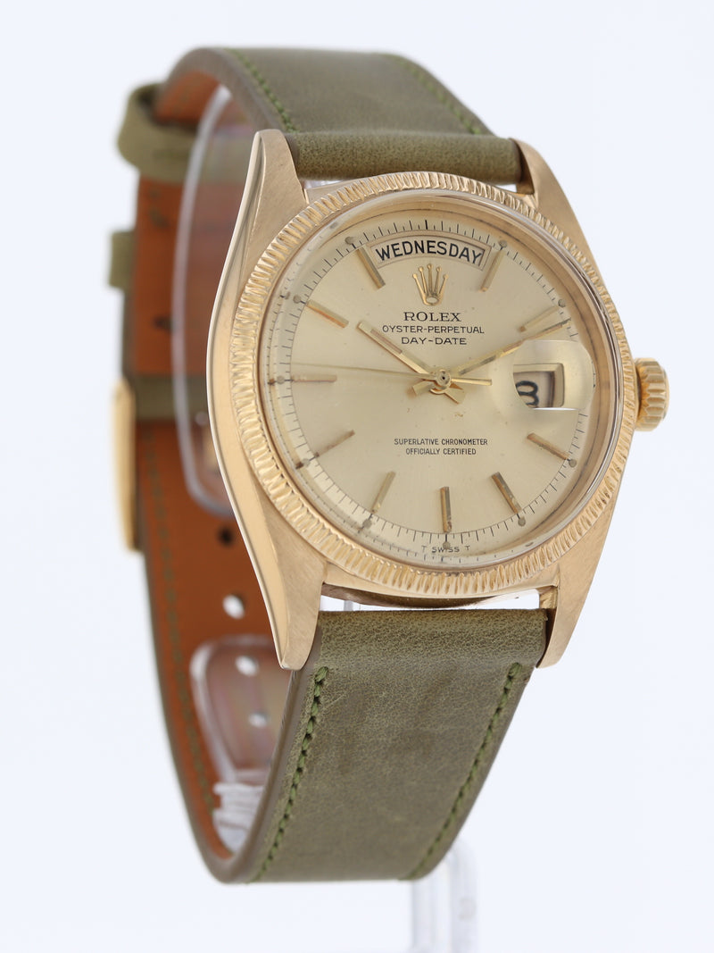 40360: Rolex Vintage President, "Bark" Bezel, Ref. 1807, Circa 1968