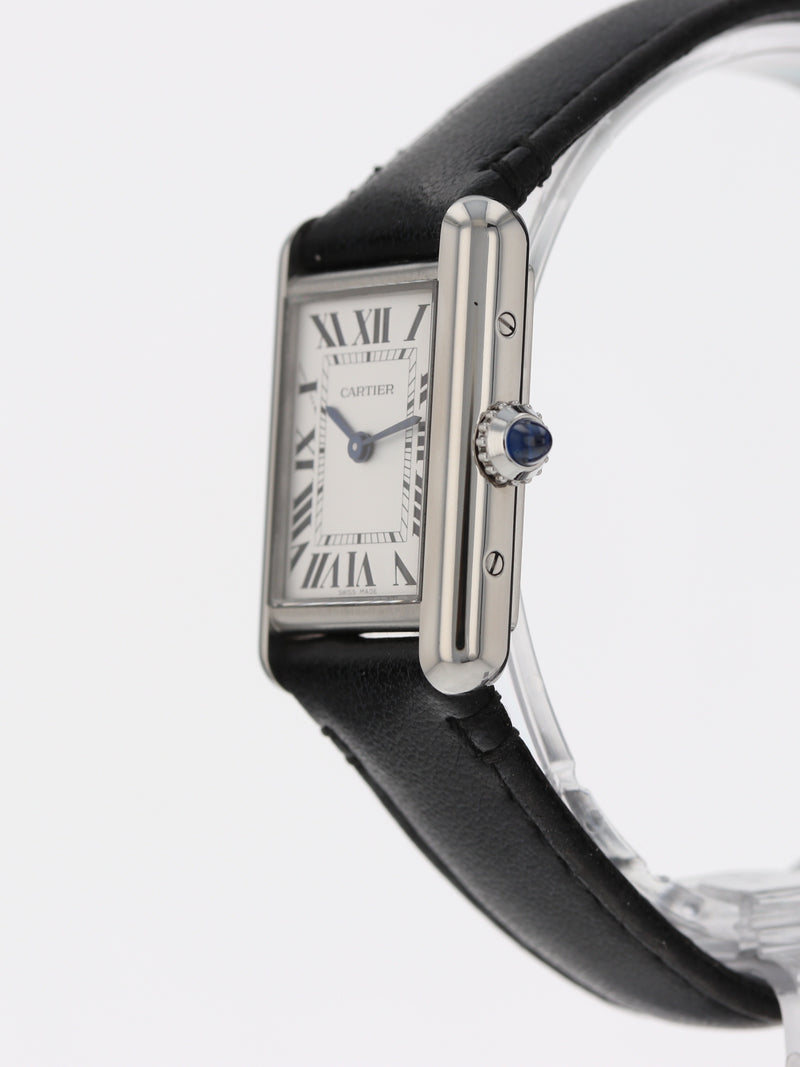 (On Hold) 40363: Cartier Ladies Tank Must Solarbeat, WSTA0060, Warranty to 2031