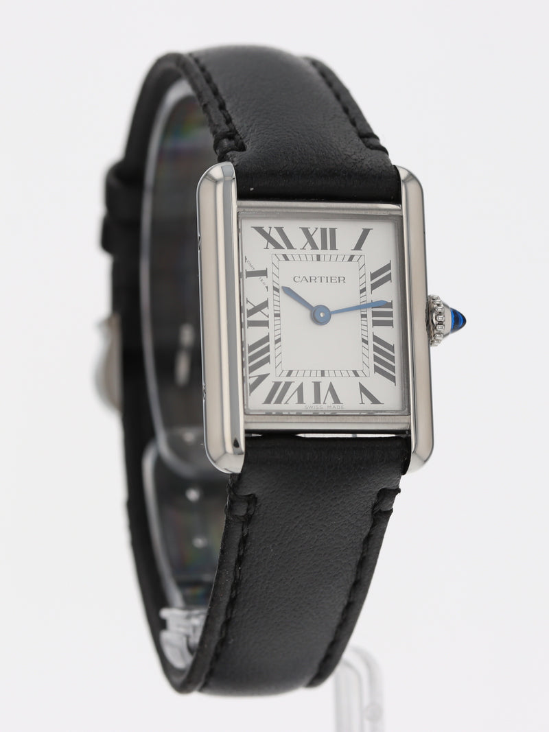 (On Hold) 40363: Cartier Ladies Tank Must Solarbeat, WSTA0060, Warranty to 2031